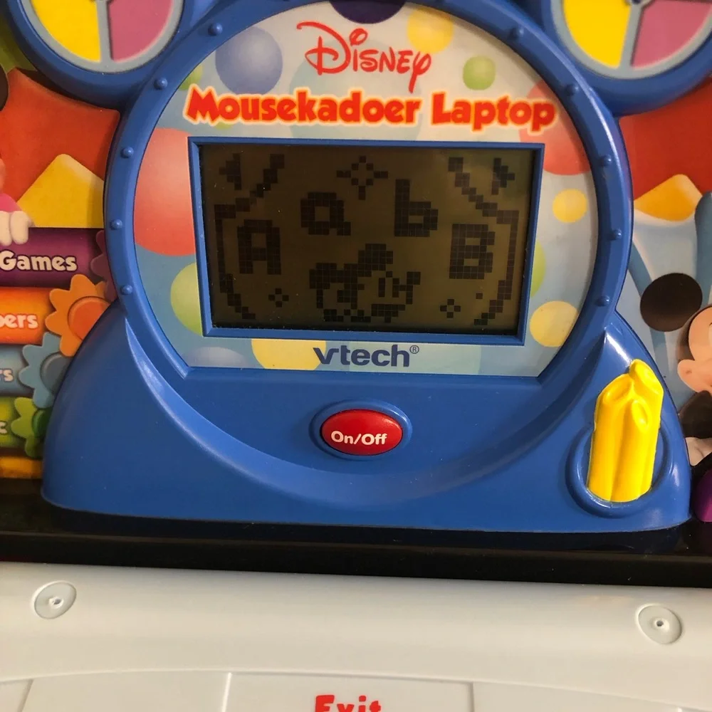 Vtech Mickey Mouse Clubhouse Mousekadoer Laptop #1039 WORKS